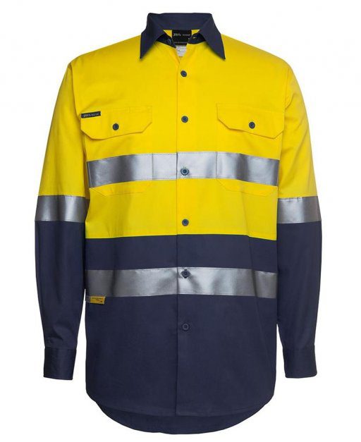 JB's HI VIS L/S (D+N) 150G WORK SHIRT