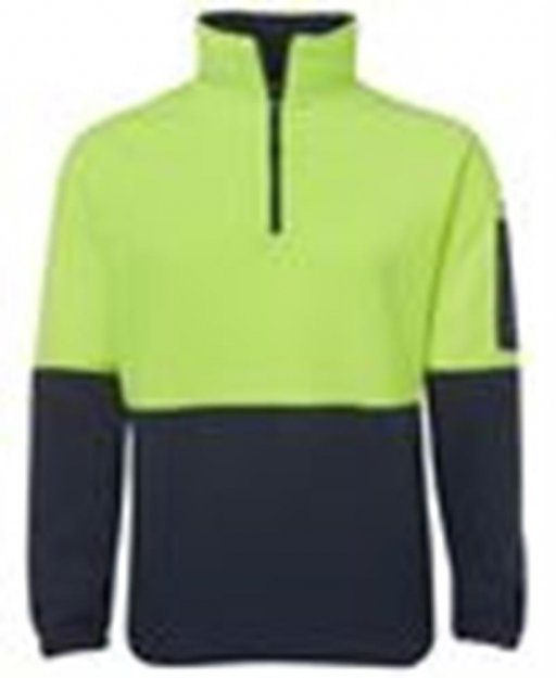 JB's HI VIS 1/2 ZIP POLAR FLEECE