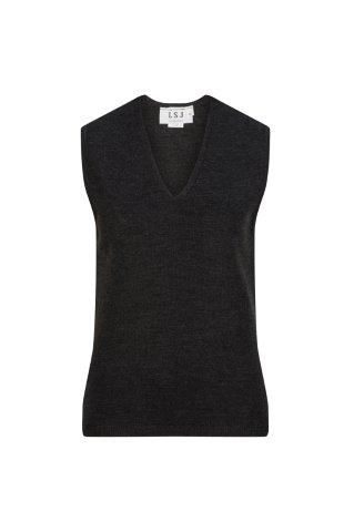 V-neck shaped pull over vest